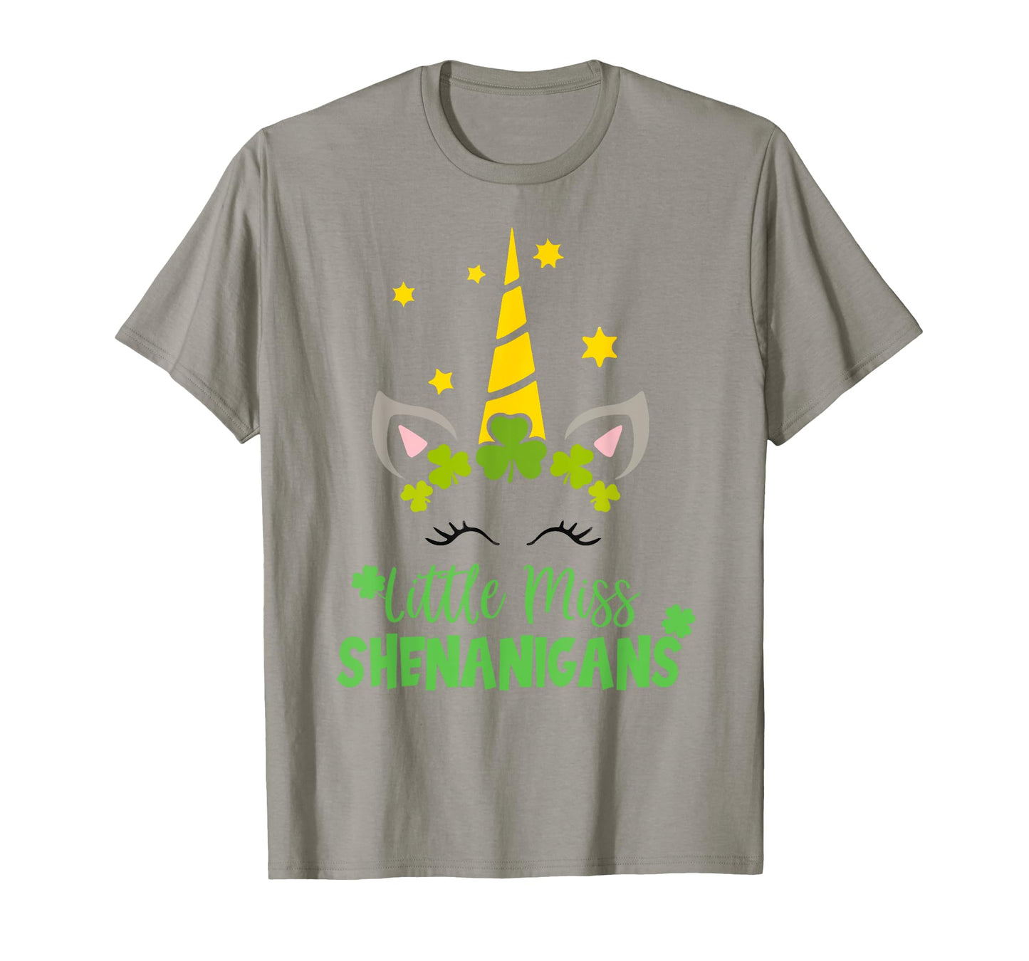 Irish Little Miss Shenanigan St Patrick Day Funny Women Girl T-Shirt