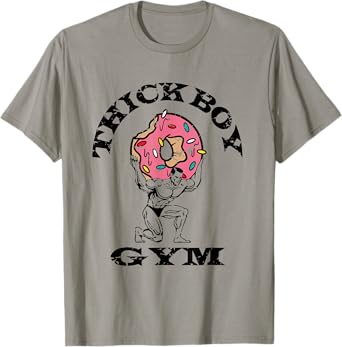 Thick Boy Gym Club Distressed Retro Old School Bodybuilding T-Shirt