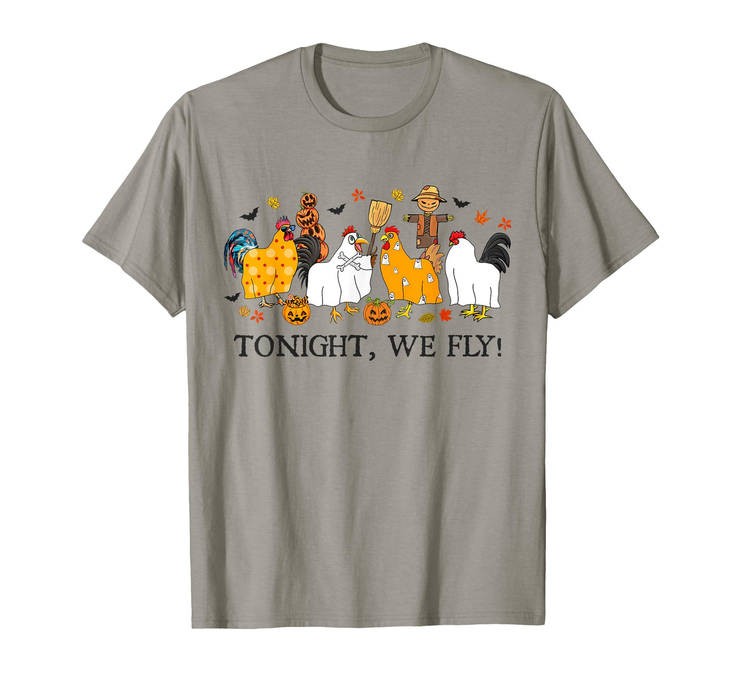 Tonight We Fly Funny Chicken Halloween Costume Spooky Season T-Shirt