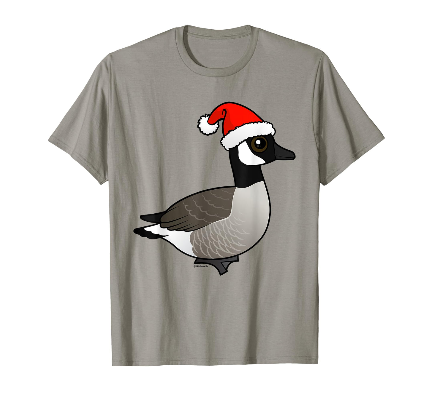Funny Cute Cartoon Santa Canada Goose Christmas Gift Idea T-Shirt