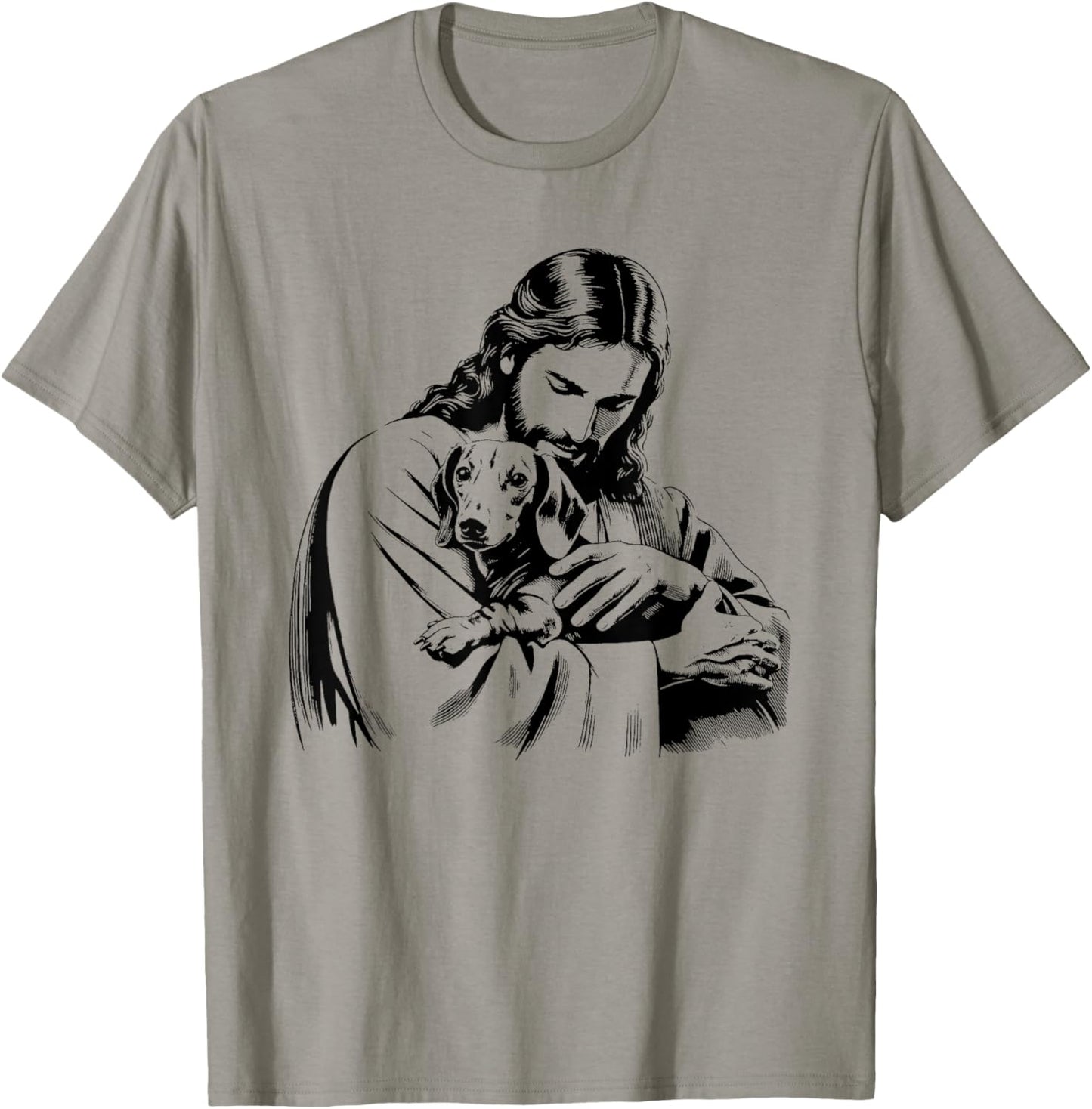 Jesus Dachshund Dog - Funny Christian Religious Dog Lover T-Shirt