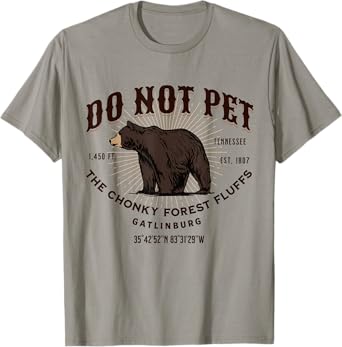 Gatlinburg Tennessee Black Bear Funny Souvenir T-Shirt