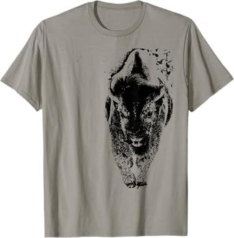 Buffalo Shirt American Bison Shirt snow Western Shirt Gift T-Shirt