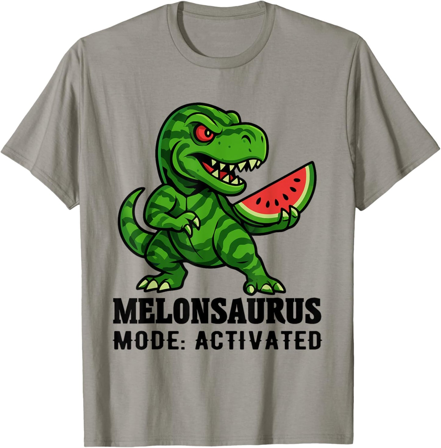 Melonsaurus T-Rex Funny Watermelon Summer Dino T-Shirt