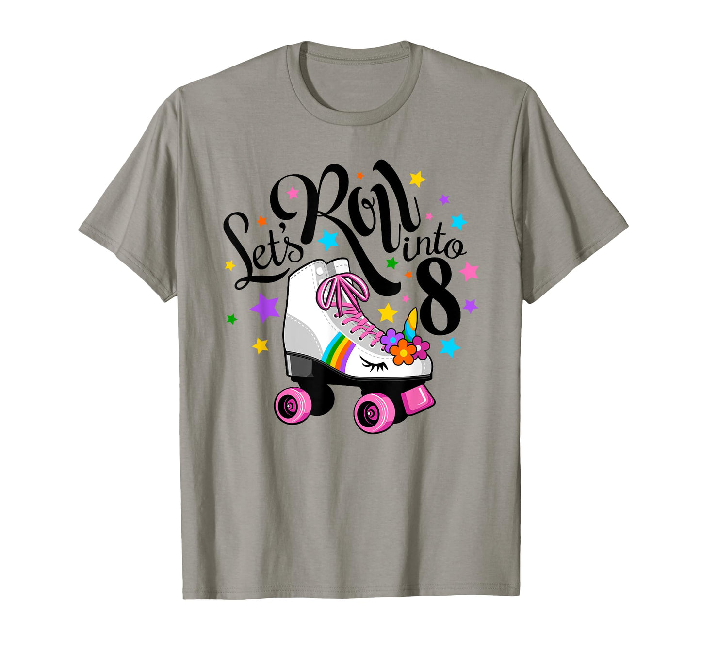 Lets roll into 8 Birthday. Unicorn, Roller skate T-Shirt