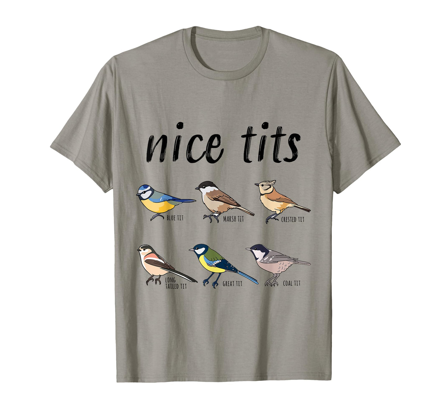 Bird watching Funny "nice tits" Gift for Birding T-Shirt