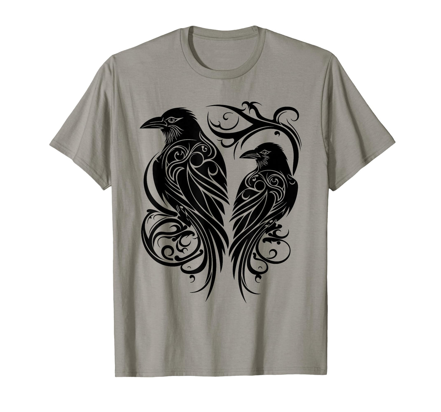 Odins Raven Norse Mythology Viking Birds Celtic Knots Asgard T-Shirt