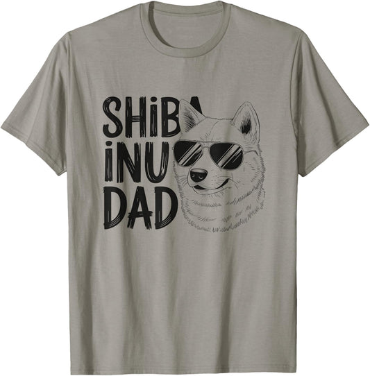 Shiba Inu Dad Design for Dog Owner Men T-shirt