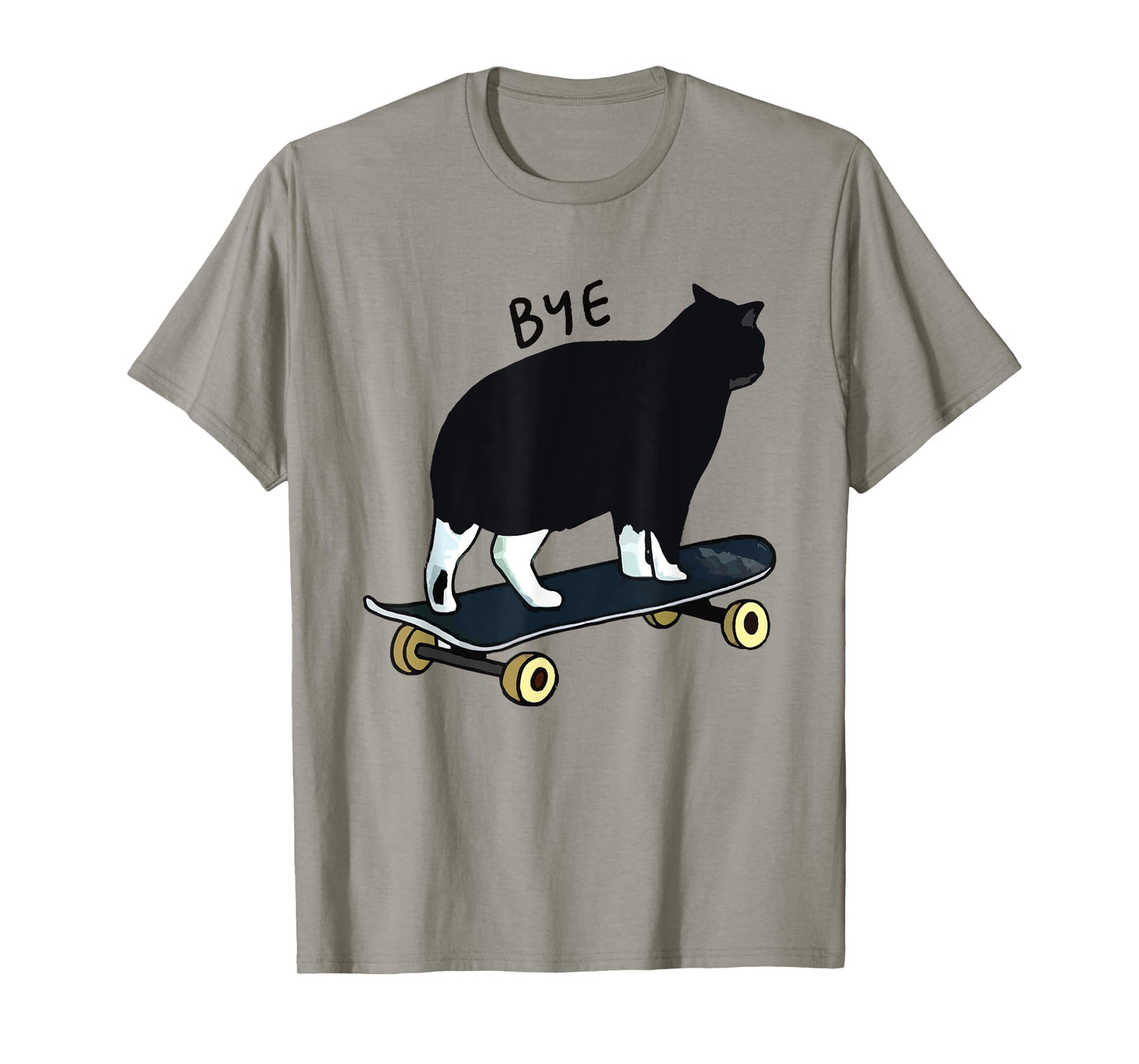 cat on skateboard cool skateboarding cat lover mom dad funny T-Shirt for Men Women