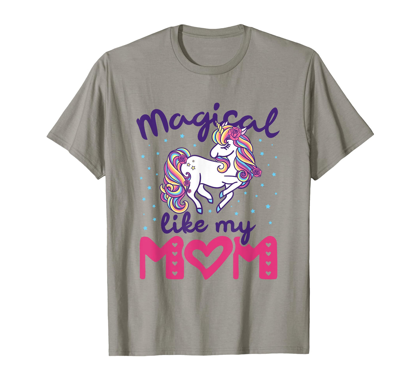 Magical Like My Mom Unicorn Girls Toddler Daughter Cute T-Shirt