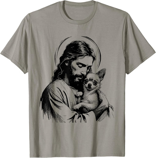 Jesus Chihuahua Dog - Funny Christian Religious Dog Lover T-Shirt