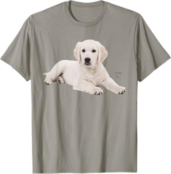 White Labrador Retriever Shirt Yellow Love Lab Mom Dog Dad T-Shirt
