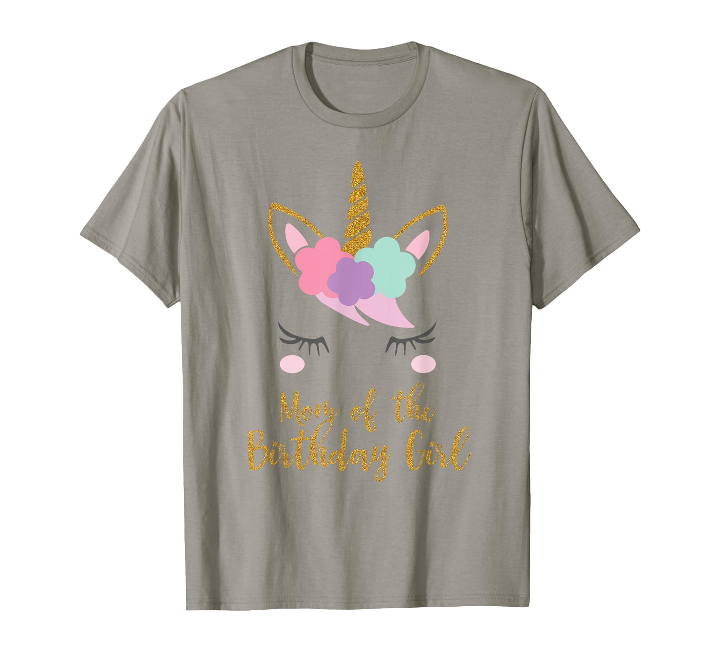 Cute Unicorn Mom Shirt, Mom of the Birthday Girl T-Shirt T-Shirt