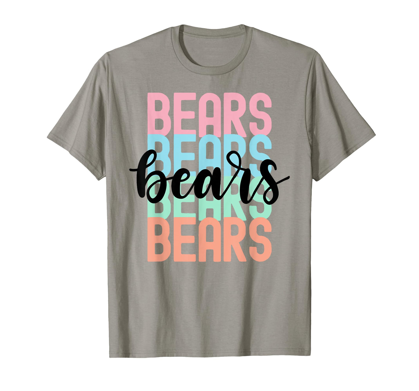 Bears Team Mascot School Spirit Game Night T-Shirt