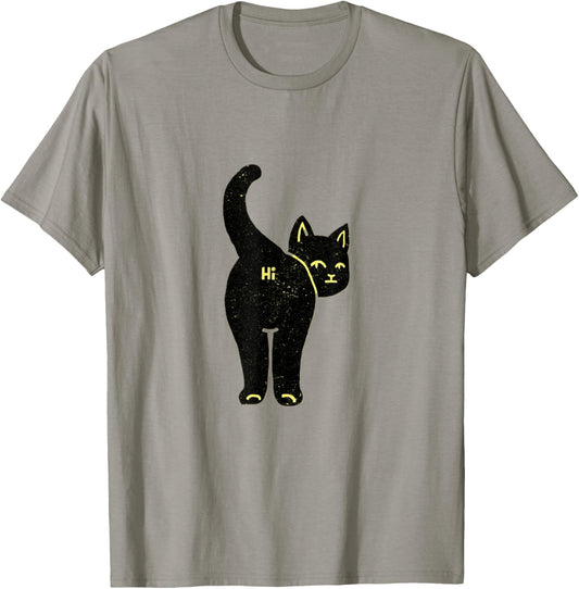 Hello Cat Butt Hi T-Shirt