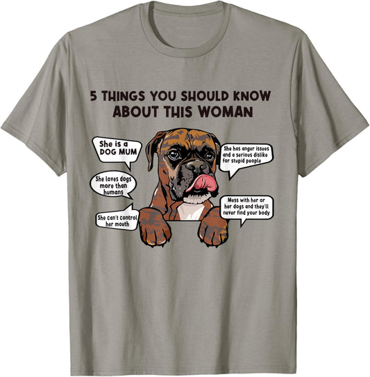 5 Things Should Know About Brindle Boxer Dog Mom Mothers Day T-Shirt