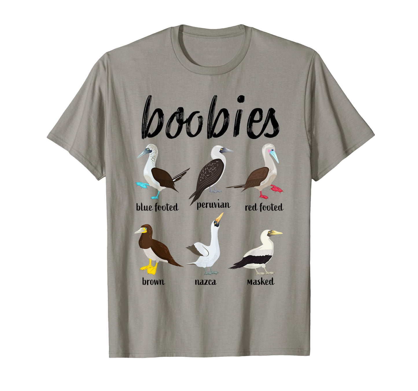 Booby Birds Funny Boobies Funny Fathers Day Mens T-Shirt