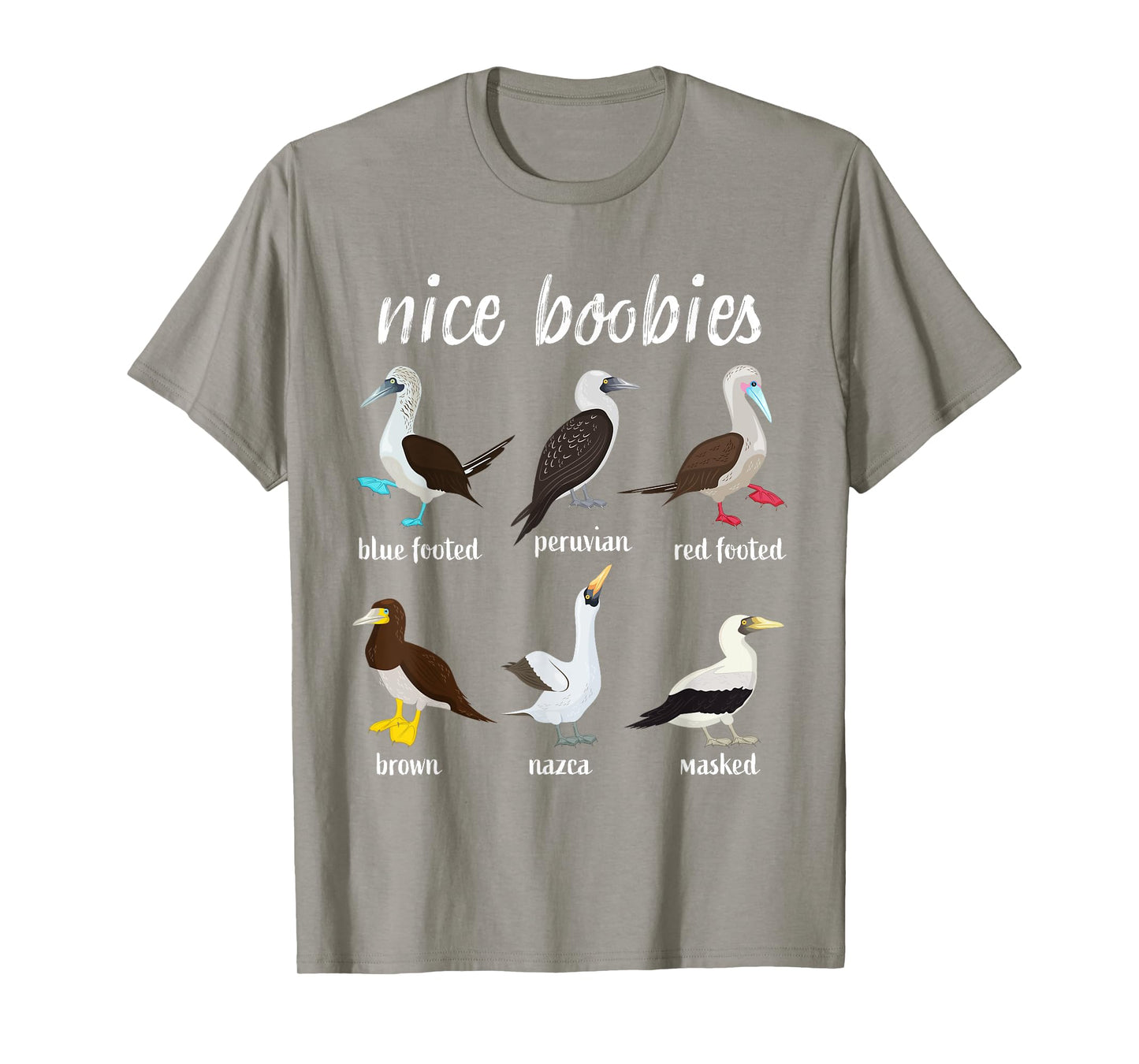 Booby Birds Funny Nice Boobies Galapagos Islands Wildlife T-Shirt
