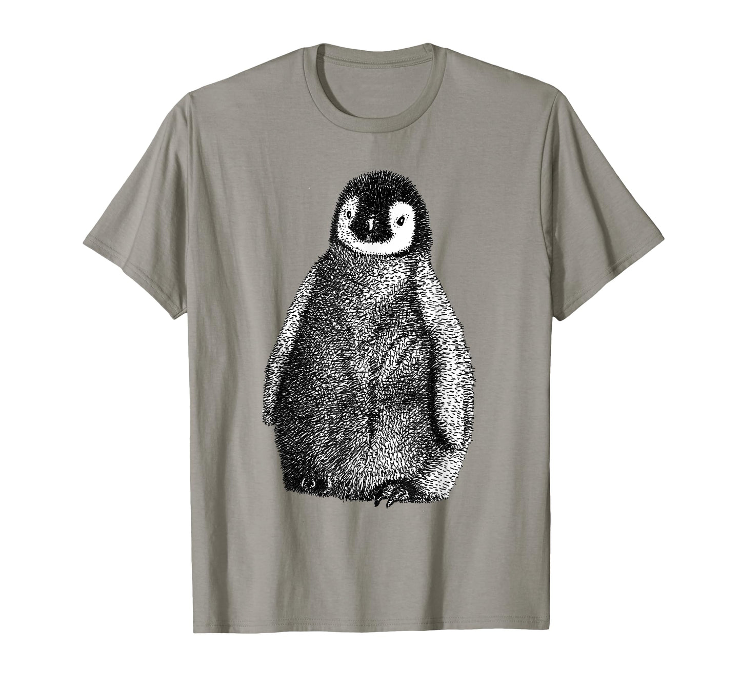 Cute Baby Emperor Penguin Illustration T-Shirt