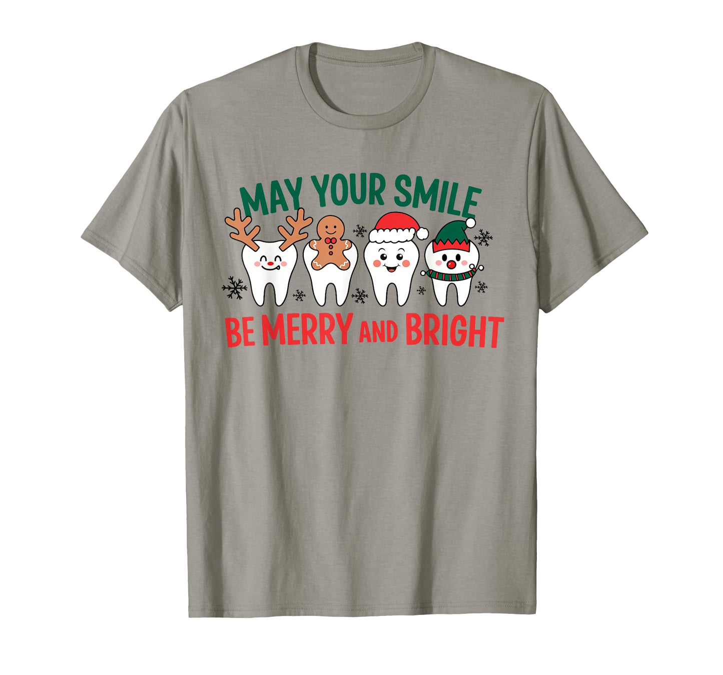 Funny Dentist Christmas All Teeth White Xmas Dental Women T-Shirt