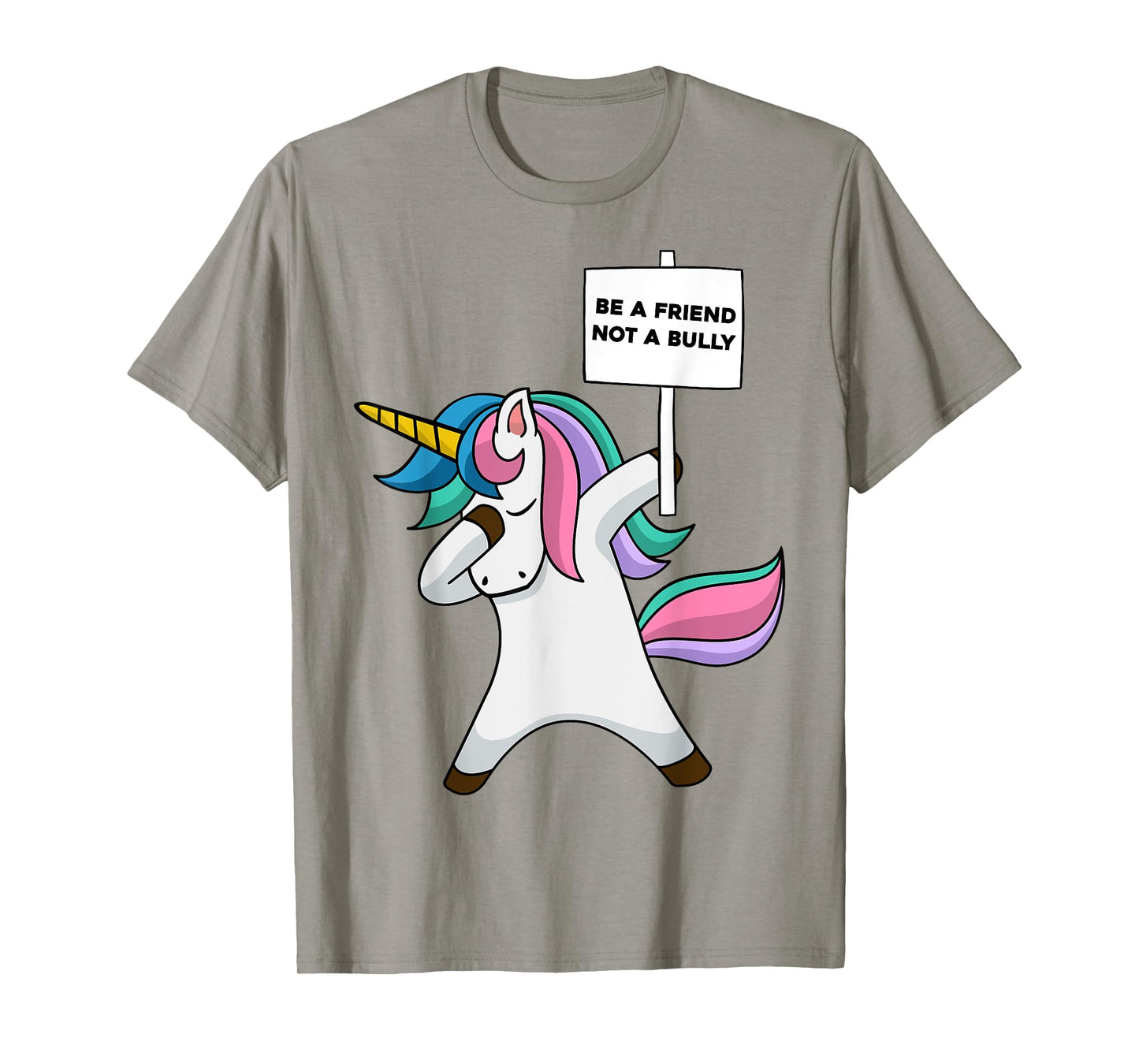 Girls Blue Anti Bullying Be A Friend Not A Bully Prevention T-Shirt