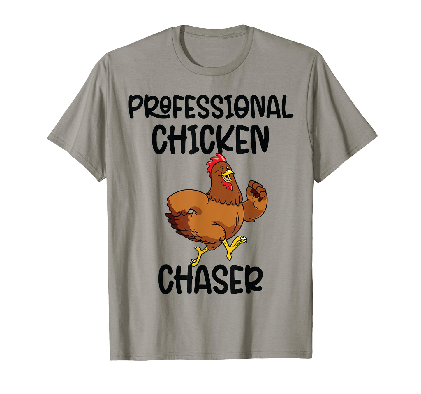 Professional Chicken Chaser Funny Farm Farmer Kids Running T-Shirt