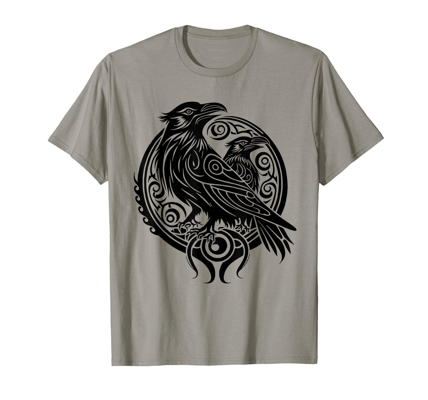 Odins Raven Norse Mythology Viking Birds Celtic Knots Asgard T-Shirt