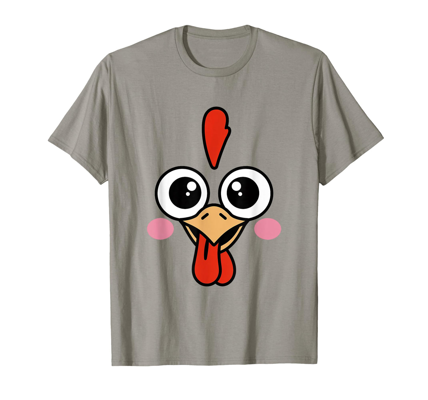 Funny Halloween Chicken Face Costume T-Shirt