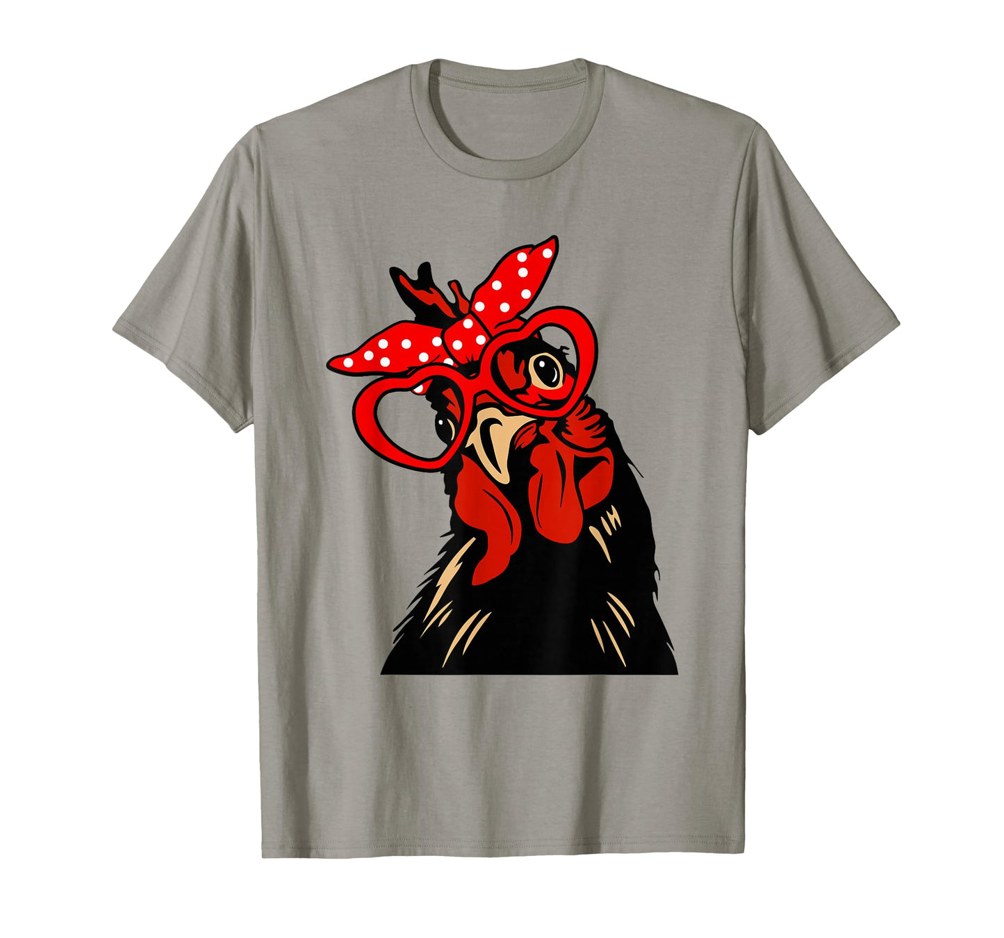 Chicken with bandana headband and glasses cute T-Shirt