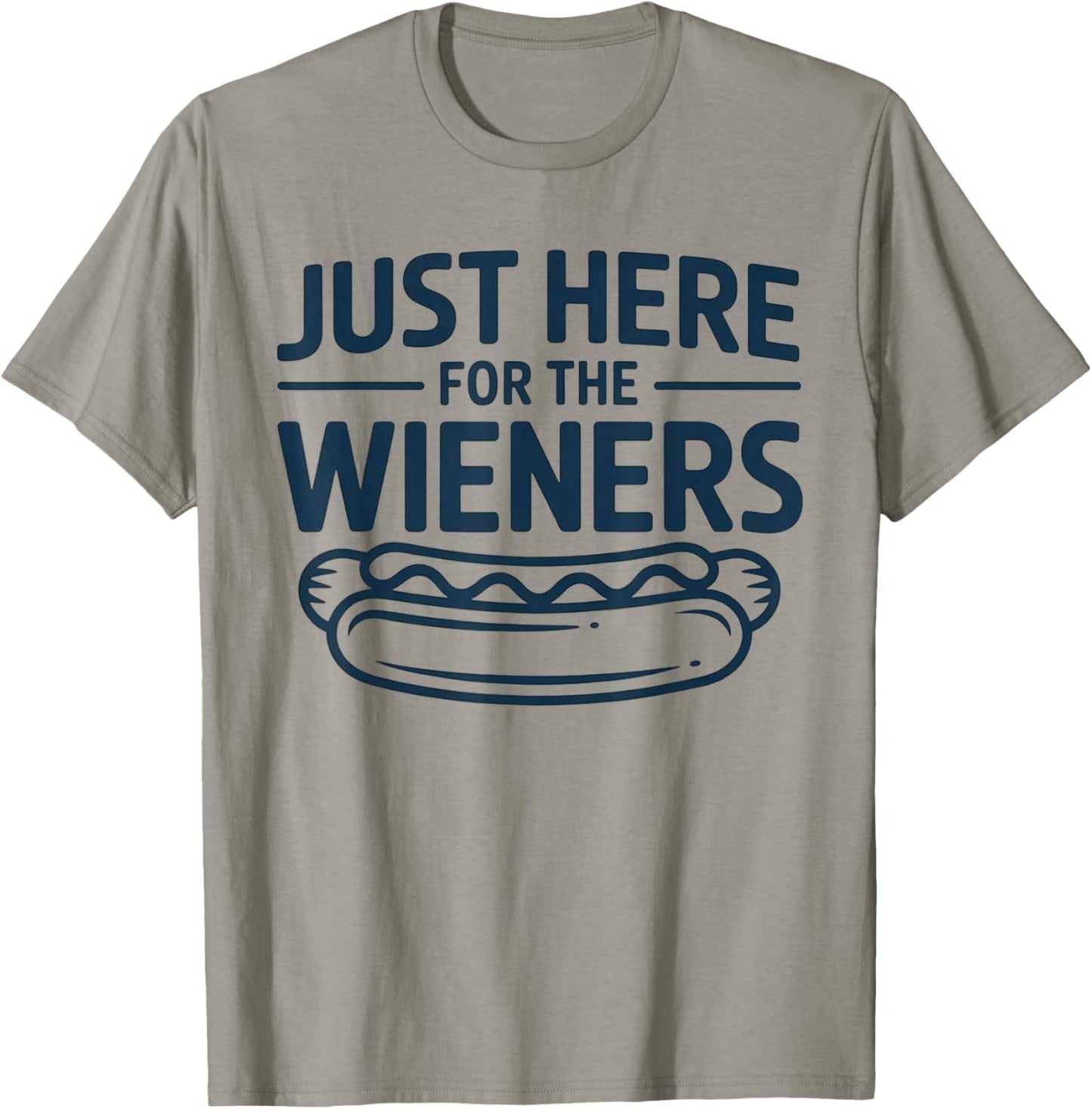 Vintage I'm Just Here For The Wieners 4th Of July Hot Dog T-Shirt