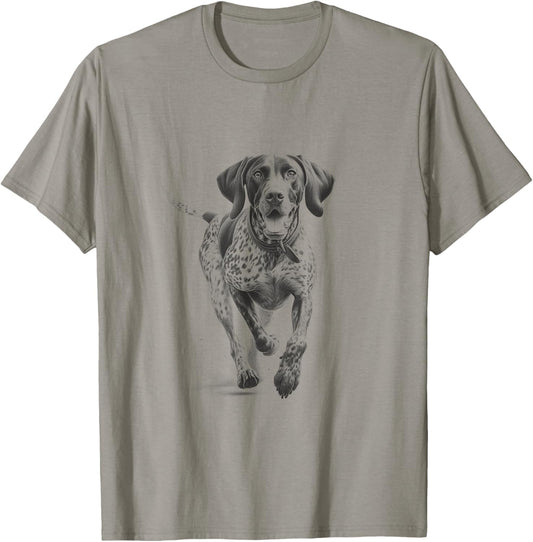 German Shorthaired Pointer Running GSP Dog Design Idea T-Shirt