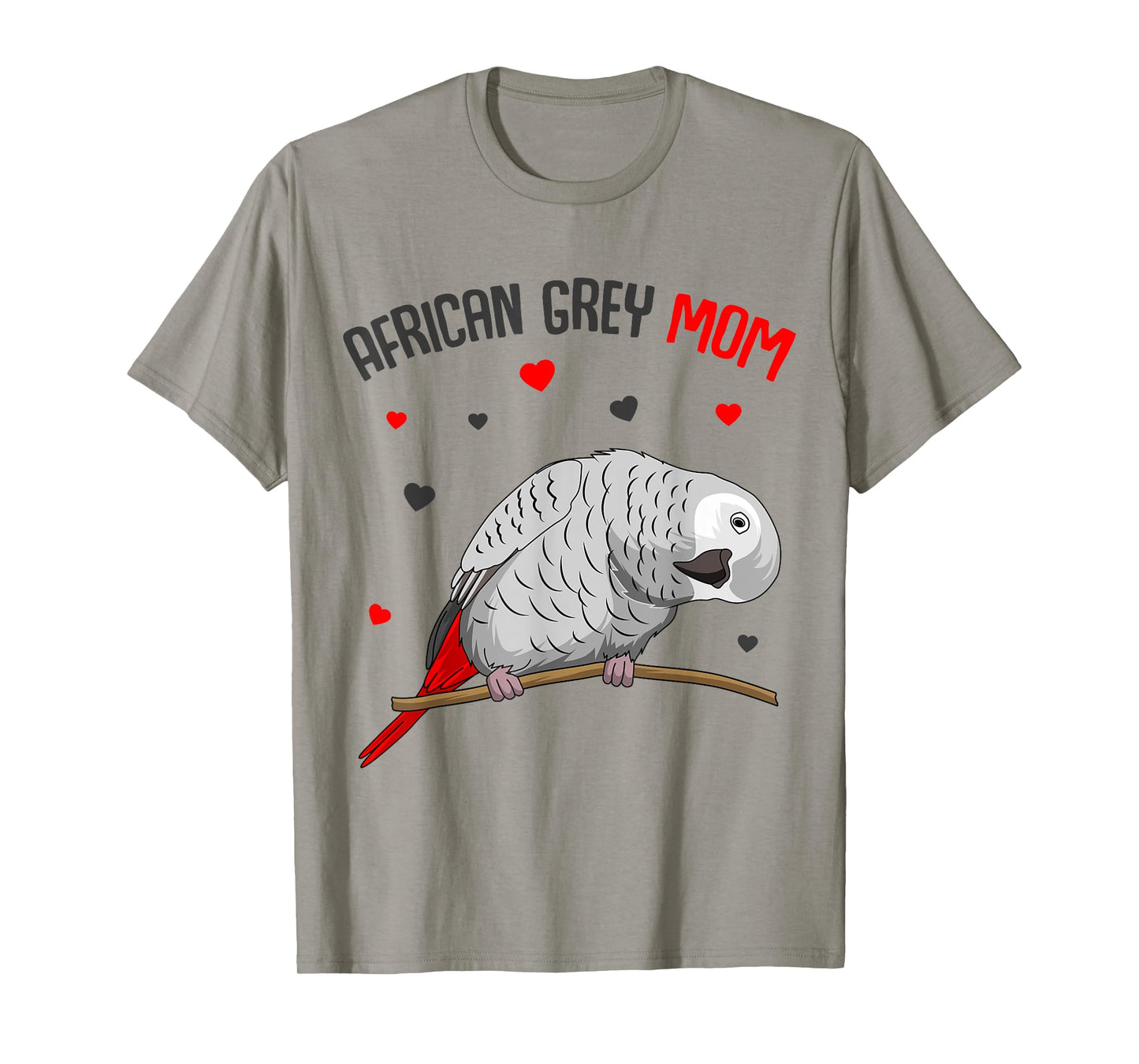 African Grey Parrot Mom Love funny Women T-Shirt