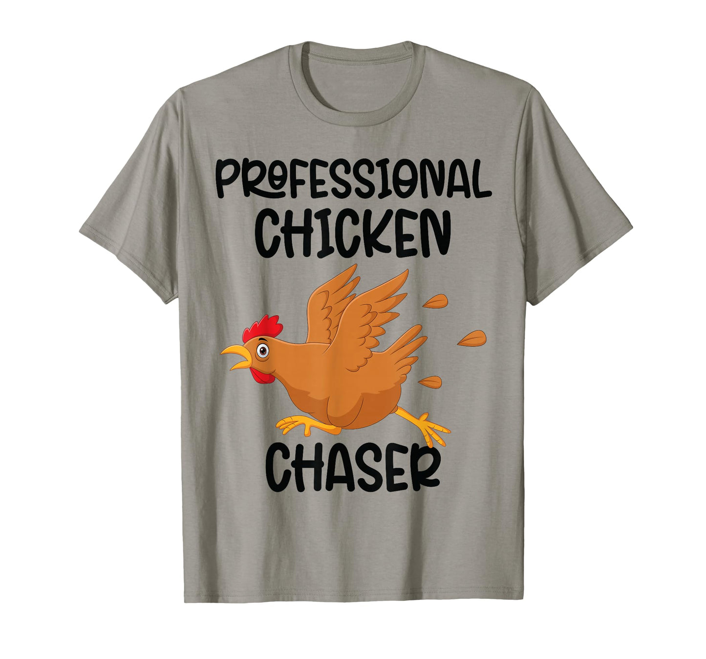 Professional Chicken Chaser Funny Farm Farmer Kids Running T-Shirt