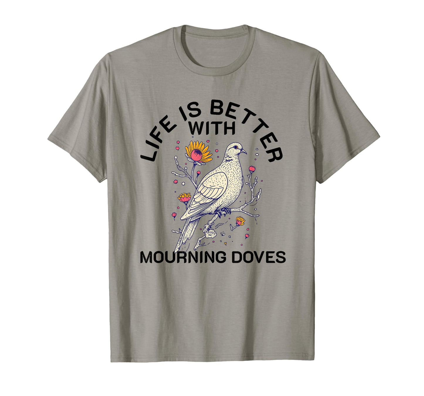 Mourning Dove Retro Vintage Bird Lover Women Men Girl Boys T-Shirt