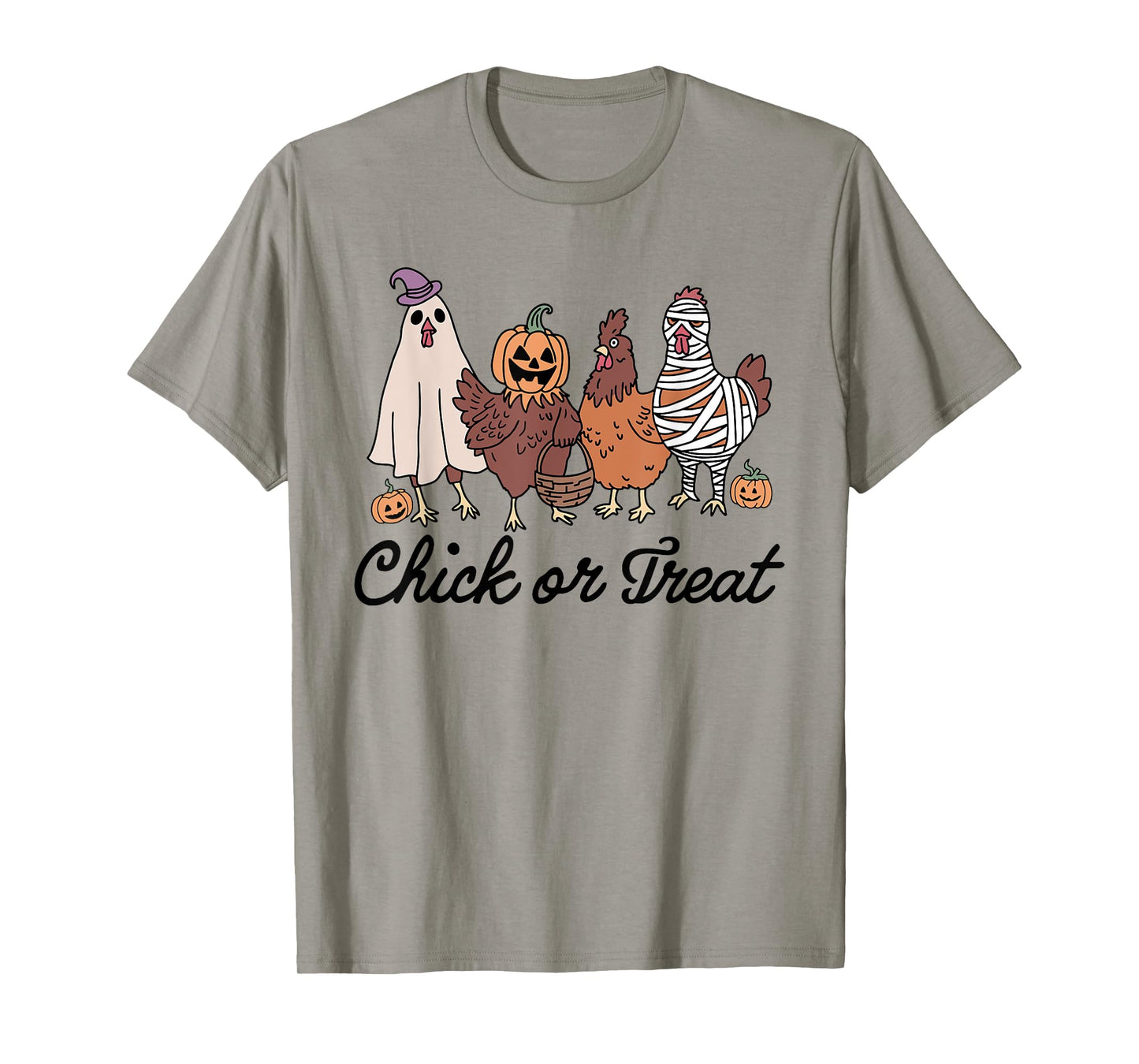 Chick Or Treat Halloween Witch Spooky Chicken T-Shirt