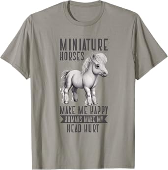 Miniature Horse Mini Horse Pet Tiny Horse Lover Pony Tie Dye T-Shirt