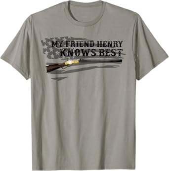 Henry Rifle American flag T-Shirt