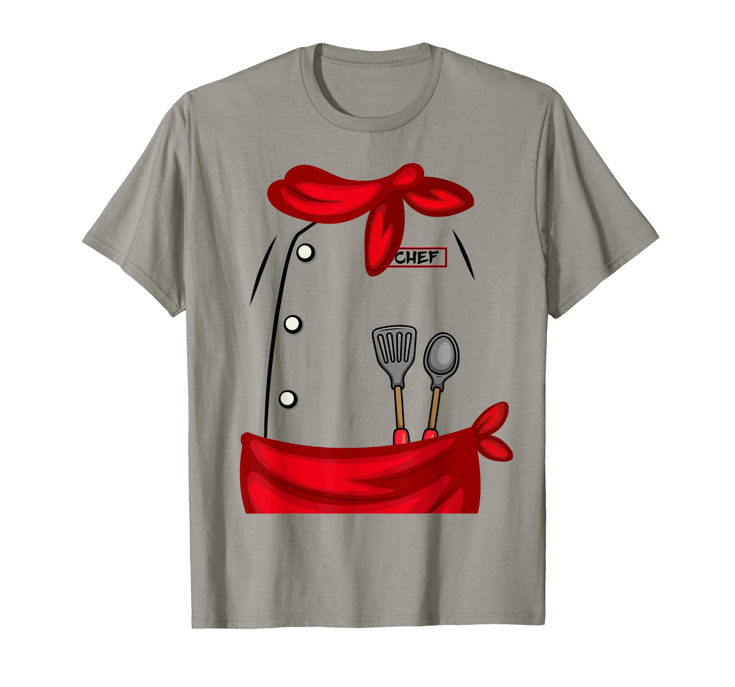 Funny Chef Uniform Cosplay DIY Costume Happy Halloween Day T-Shirt