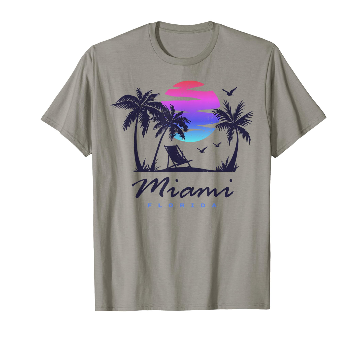 MIAMI Florida Beach Vacation Spring Break Honeymoon Vintage Men Women Kids T-Shirt