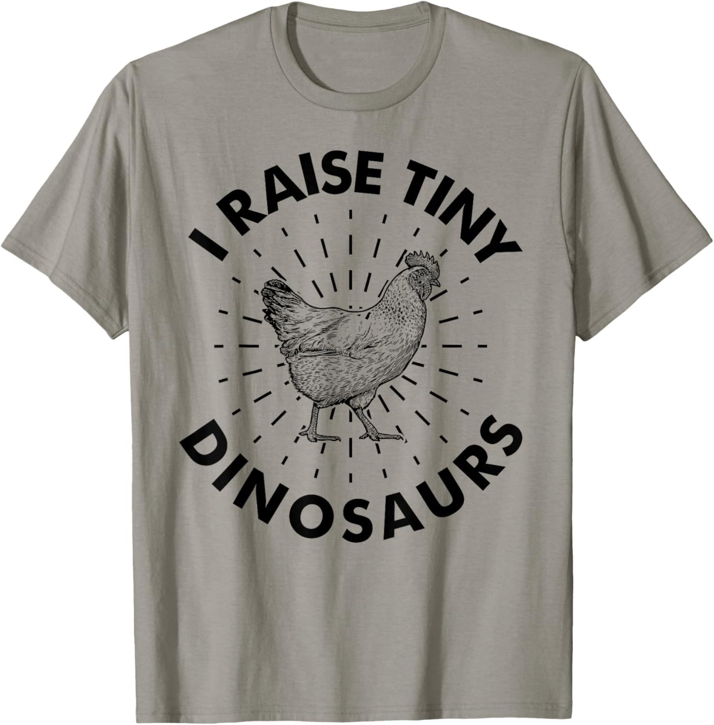 Funny Vintage I Raise Tiny Dinosaurs Chicken Silhouette T-Shirt