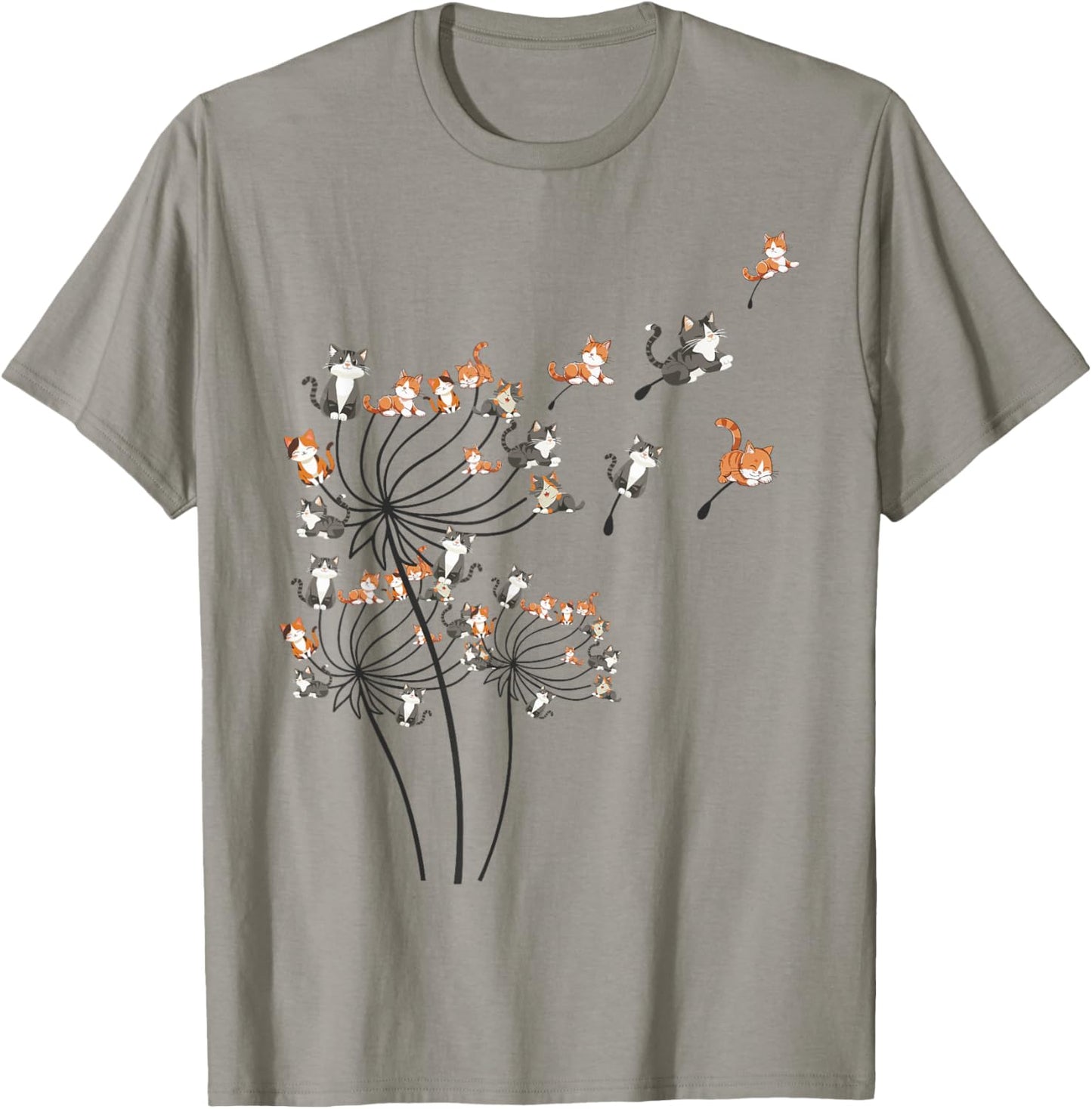 Cat Shirt Cat Shirts For Women Girls Cute Dandelion T-Shirt