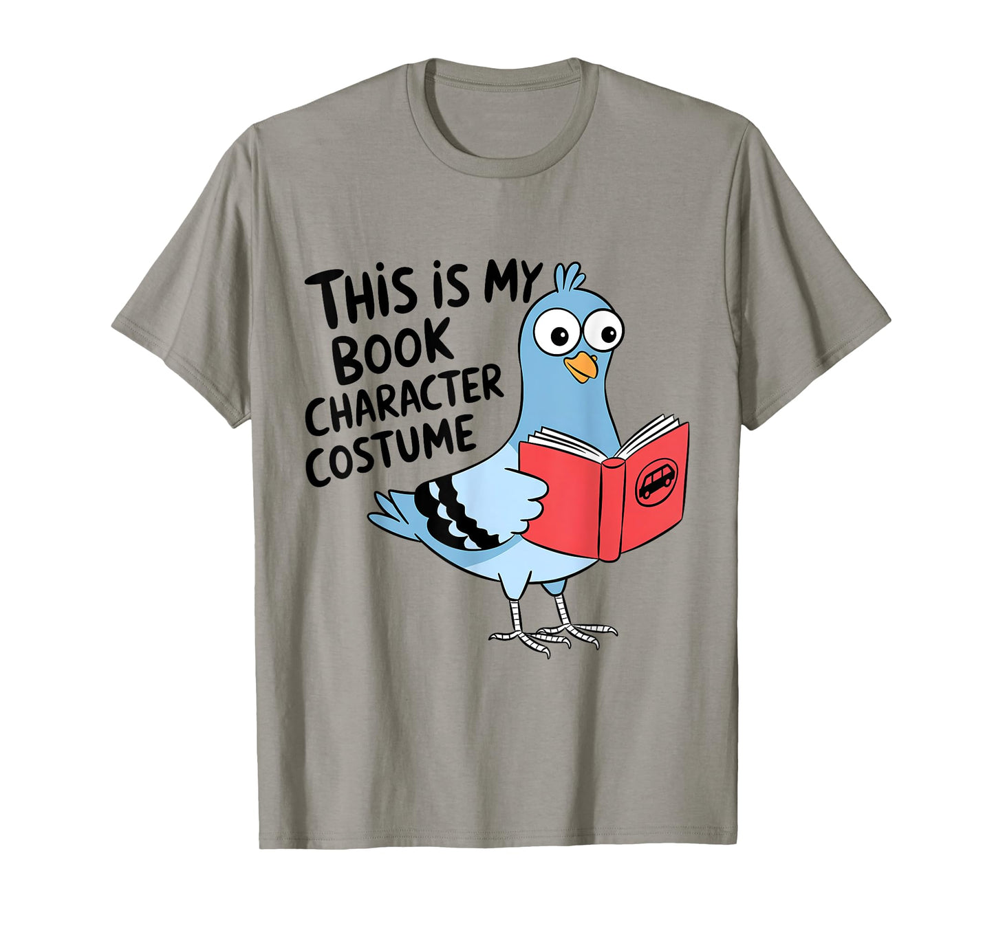 This Is My Book Character Costume Funny Pigeon Kids Reading T-Shirt