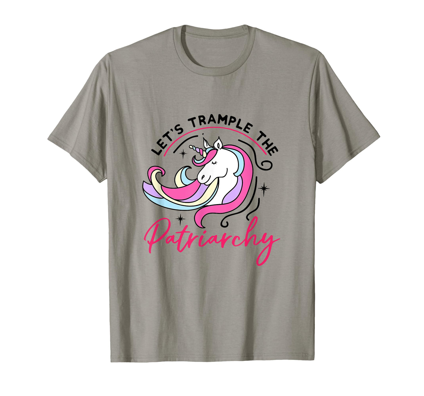 Trample The Patriarchy Funny Feminist Womens Rights Unicorn T-Shirt