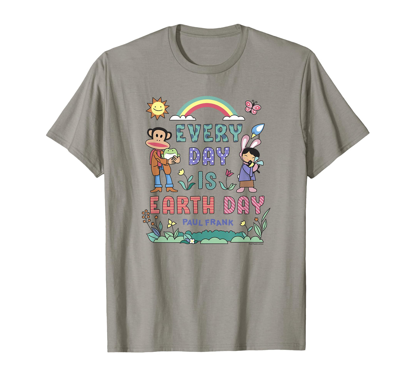 Paul Frank Every Day Is Earth Day Julius & Bunny Girl Logo T-Shirt