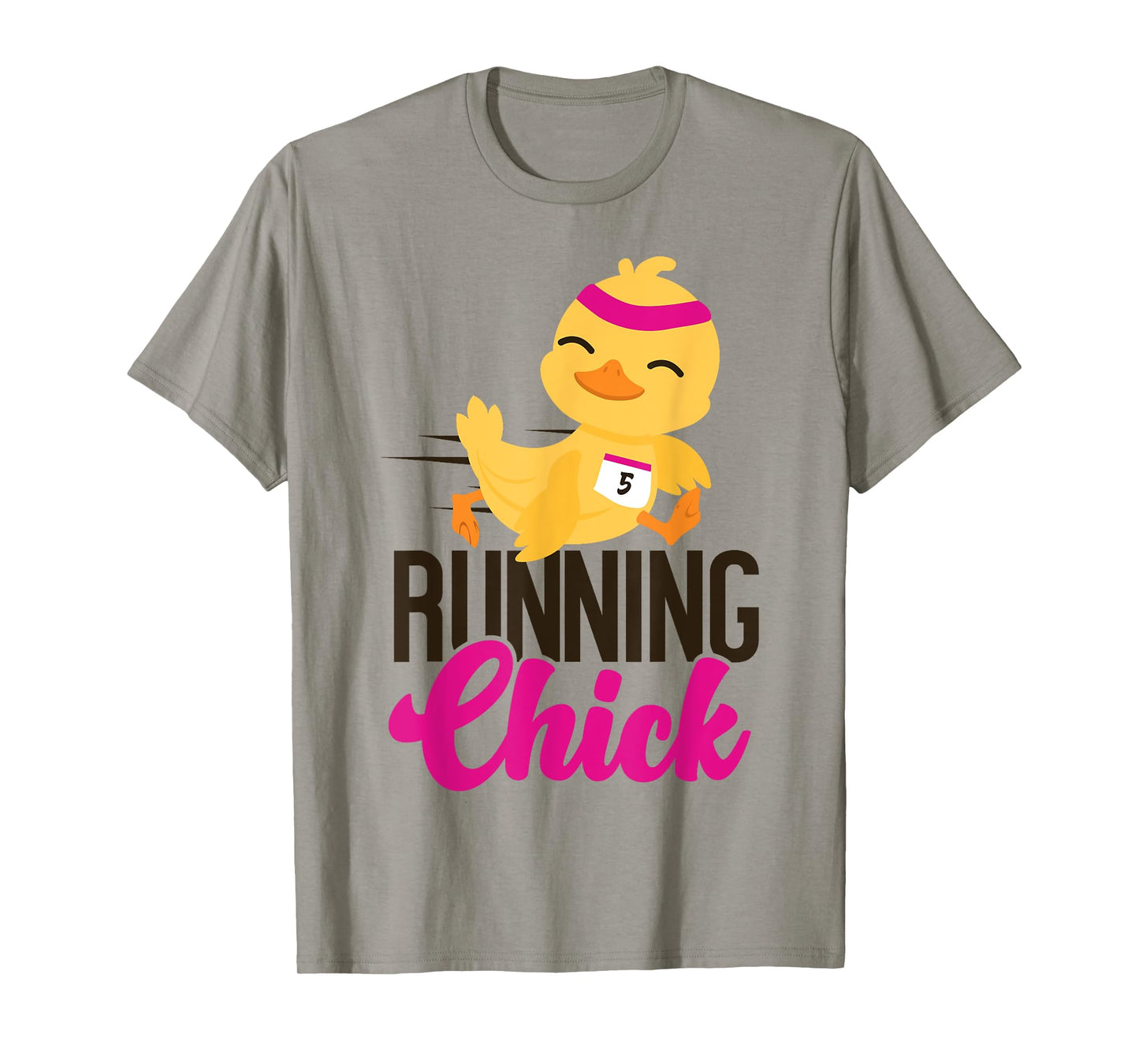 Running Runner Half Marathon Chicken Girl Running Chick T-Shirt