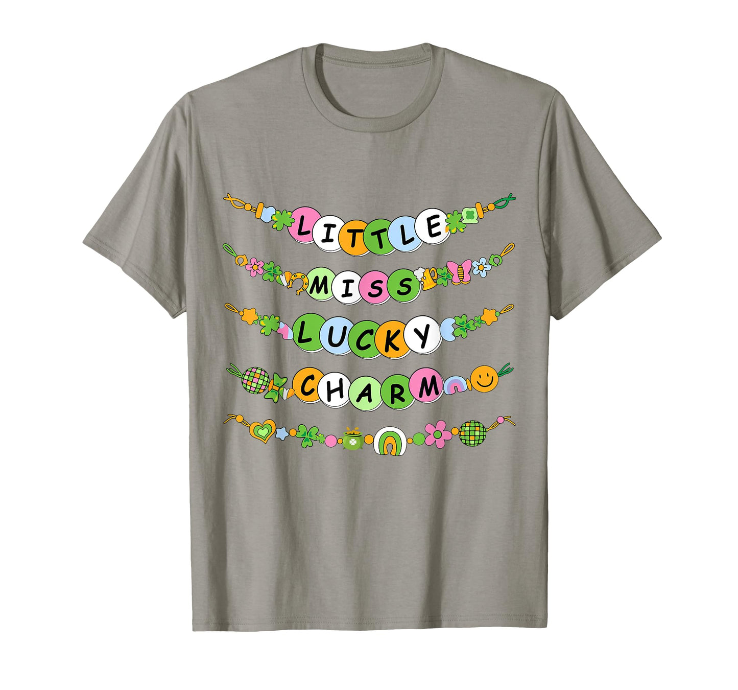 Lil Lucky Charm Bracelets St Patricks Day Toddler Girls Kids T-Shirt