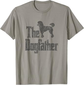 The Dogfather t-shirt, Poodle silhouette, funny dog gift Men Women Girls Kids T-Shirt