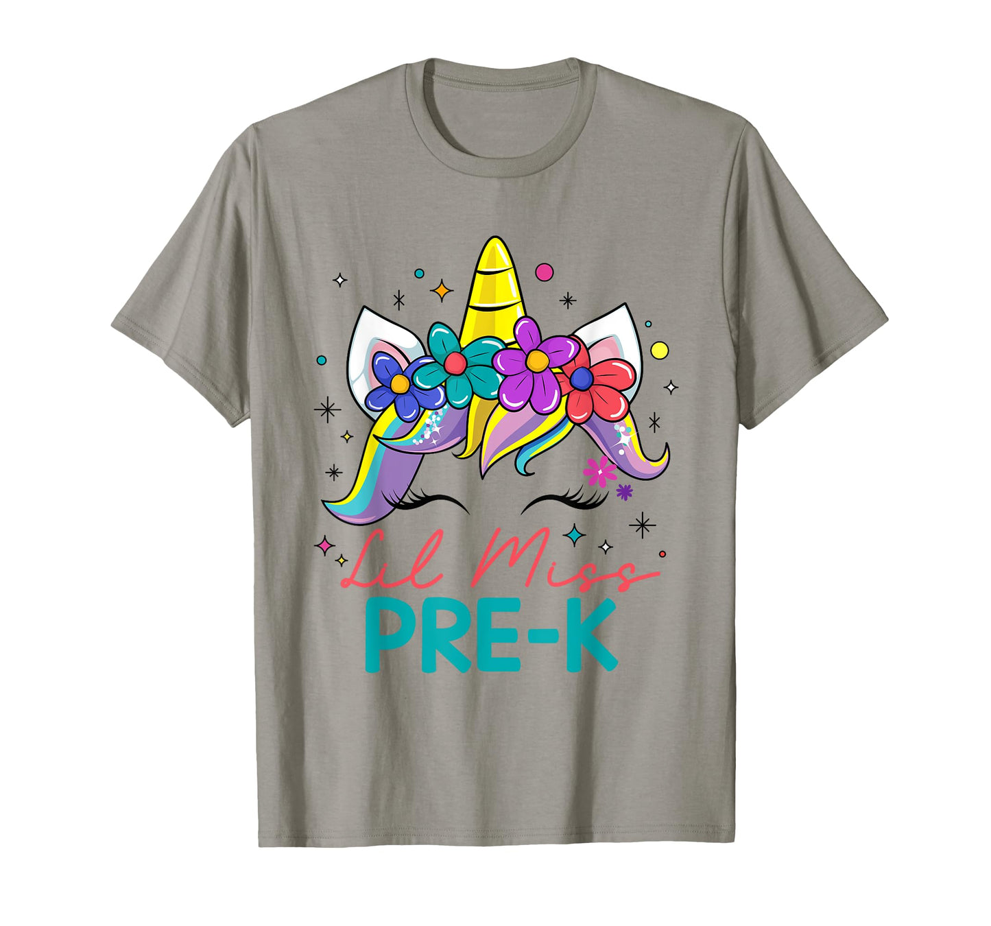 Lil Miss Pre-K Unicorn First Day Of Pre K Preschool Girls T-Shirt