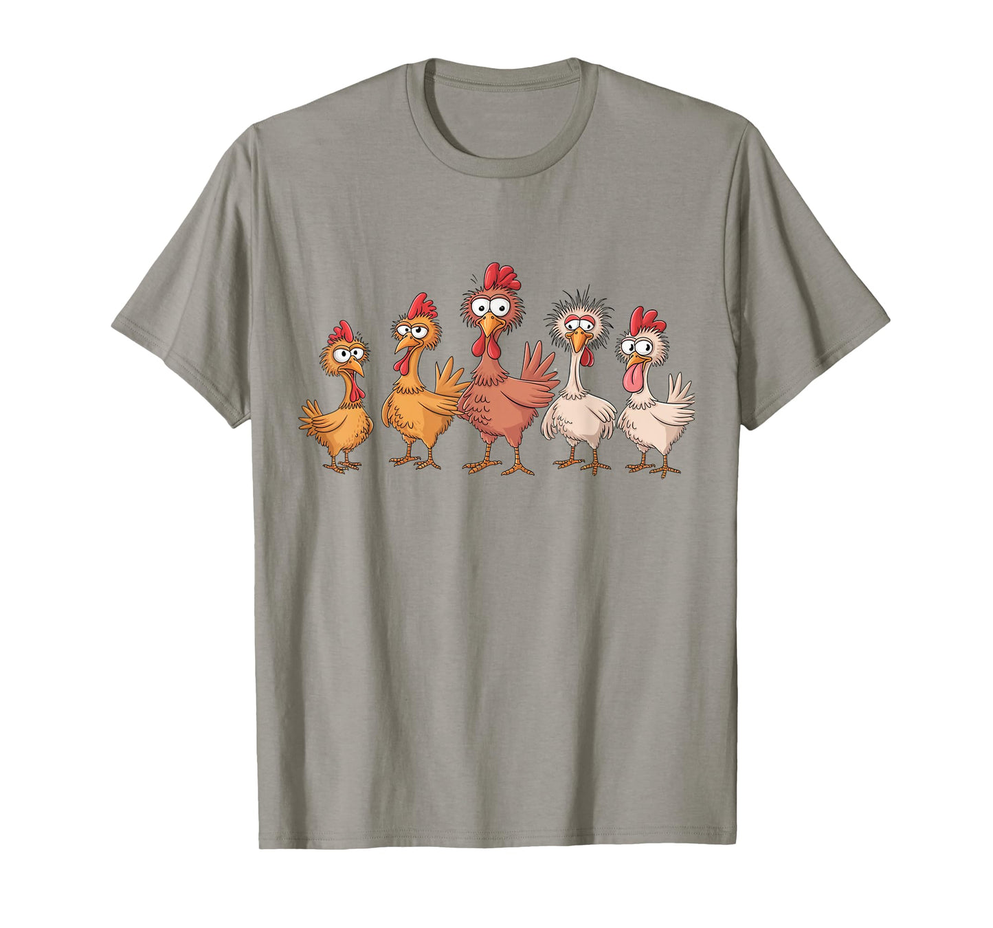 Chicken Art Crazy Chicken Gifts For Men Women Kid Boy Family T-Shirt