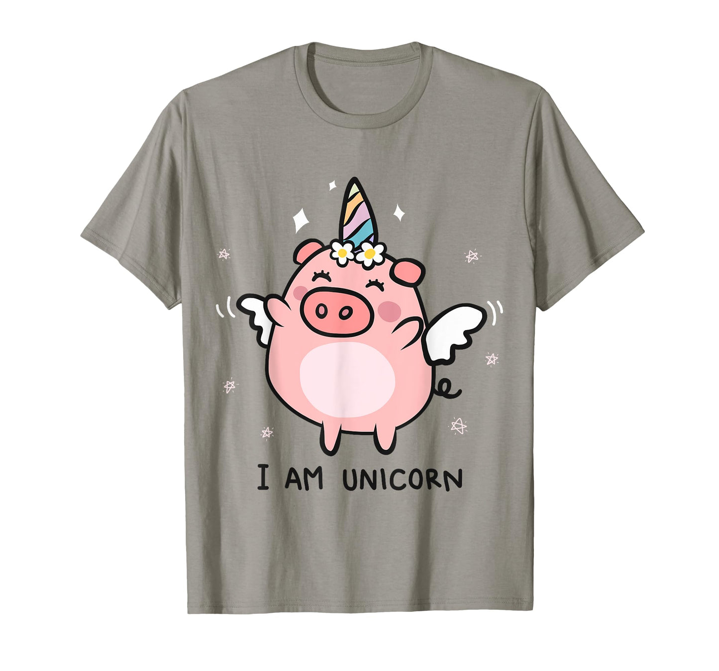 Cute Pigs Can Fly Unicorn Girls Tshirt Gift T-Shirt